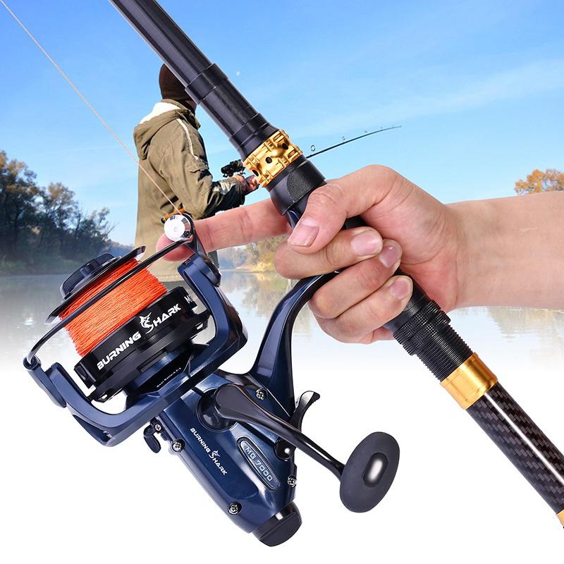 Carp Spinning Reel 13+1 Shielded Stainless Steel BB Carbon Fiber Drag for Live Liner Bait Fishing