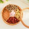 Блюда для сухофруктов Многофункциональная разделенная плетеная сервировочная декоративная миска для закусок