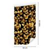 Wallpaper Flowers and Leaves Gold and Ochre for Living Room and Bedroom 50x1000