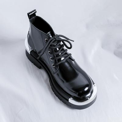 Кожаная обувь для мужчин Платформа Натуральная кожа Обувь больших размеров Высокое качество Дизайнерская Формальная Платформа Повседневная обувь Для улицы