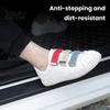 Автомобильные карбоновые полосы против царапин 4 шт. Текстурированные накладки на пороги автомобиля Наклейки Деколь Самоклеящиеся Сильная адгезия Водонепроницаемый Порог