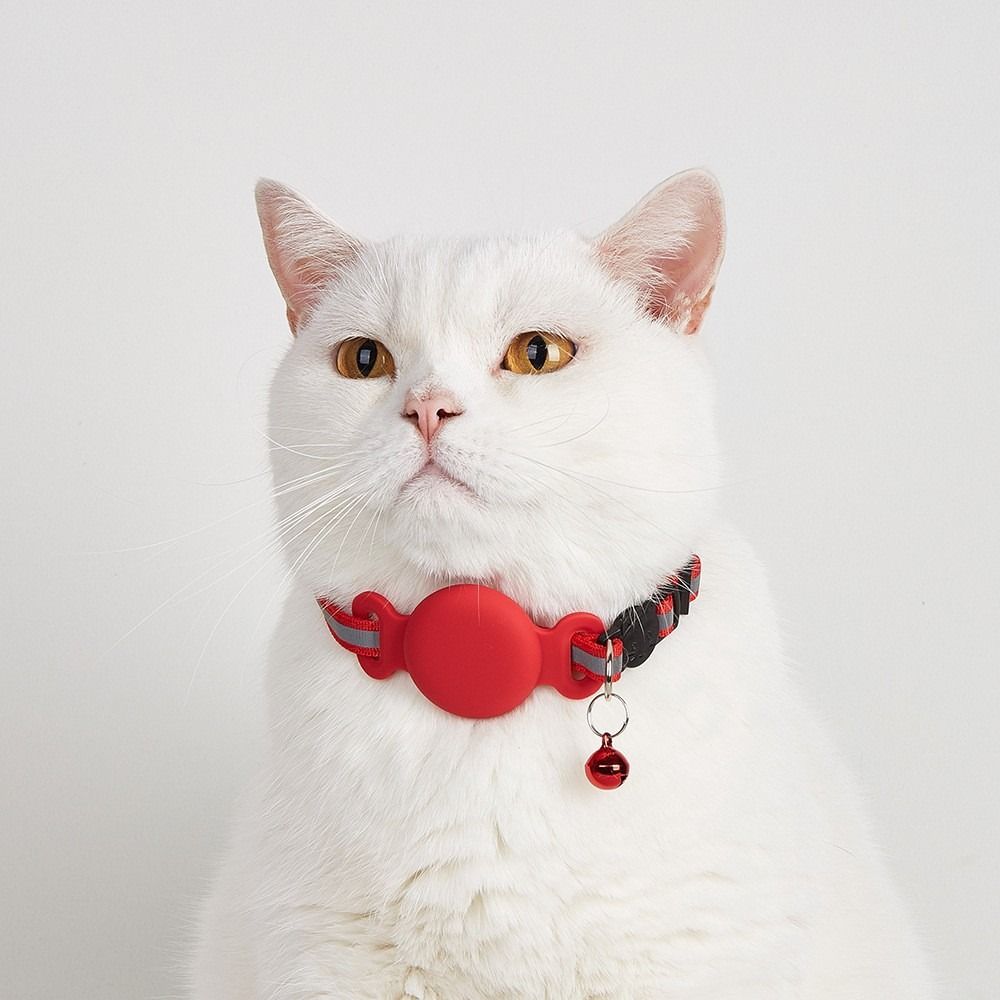 Силиконовый защитный ошейник для домашних животных с GPS-навигатором, водонепроницаемый ошейник для отслеживания кошек, для улицы