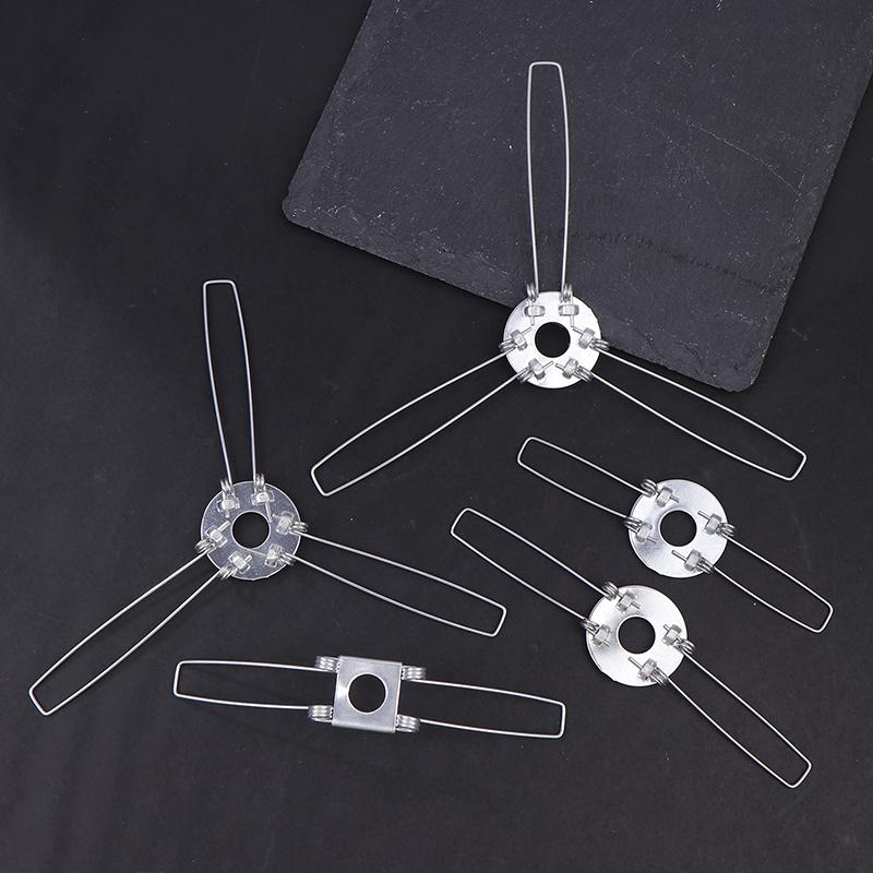 4 шт. 2-вилки 3-вилки оцинкованный фиксирующий пружинный зажим пружинная пряжка для фиксации абажура шрапнель своими руками для подвесных ламп фонари