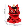 Exquisite Lucky Lion Dancing Art Toy New Year Home Decoration Lion Dance Statue Lion Tabletop Decoration for Gift