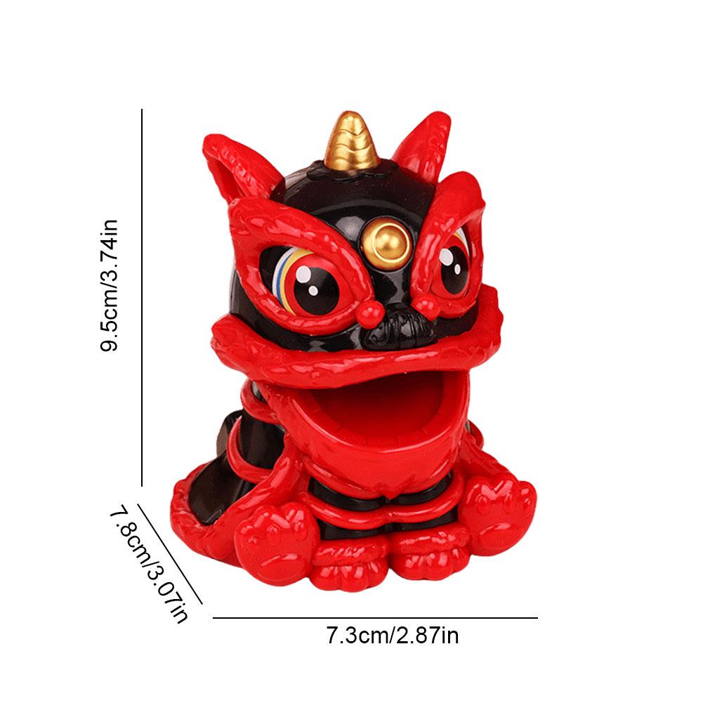 Exquisite Lucky Lion Dancing Art Toy New Year Home Decoration Lion Dance Statue Lion Tabletop Decoration for Gift