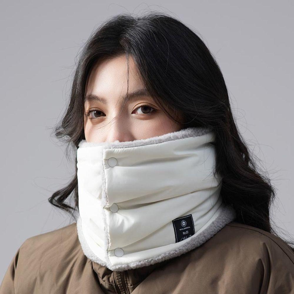 Versatile Down Cotton Neck Gaiter Thickened Thermal Winter Neck Scarf Cold-proof Collar For Men Women Outdoor