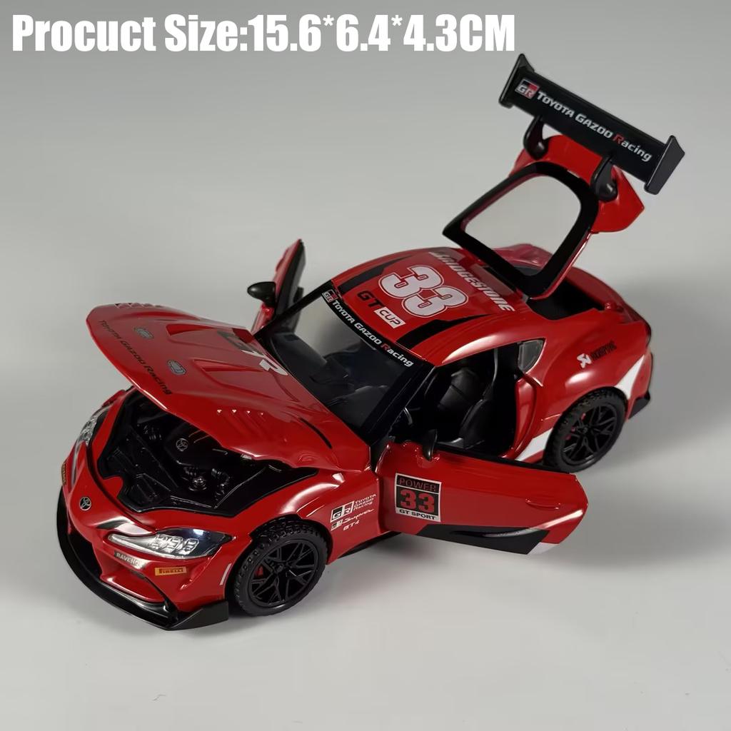 1:32 Toyota Supra GT4 GR Track Version Supercar Alloy Metal Diecast Model Car Home Trendy And Desktop Display Ornaments Birthday