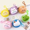Cartoon Plush Coin Purse Cute Mini Money Coin Storage Bag Student Earphone Bag Key Bag Birthday Gift