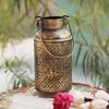 Iron Milk Can Patterned Lantern