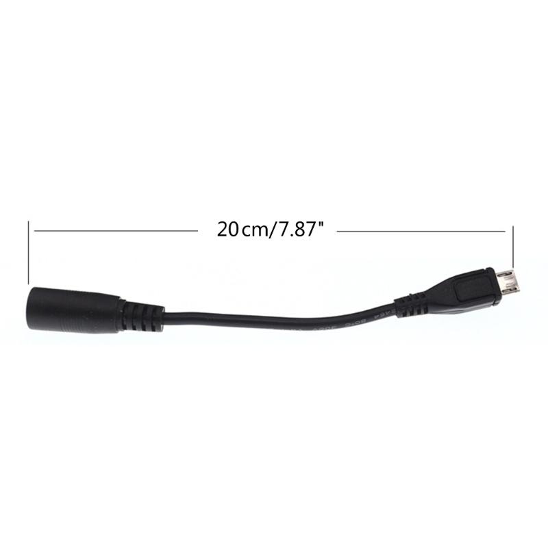 Адаптер-переходник DC5.5 x 2.1 мм (мама) на Micro USB (папа) Кабель-удлинитель Питание до 5В 3А 15Вт