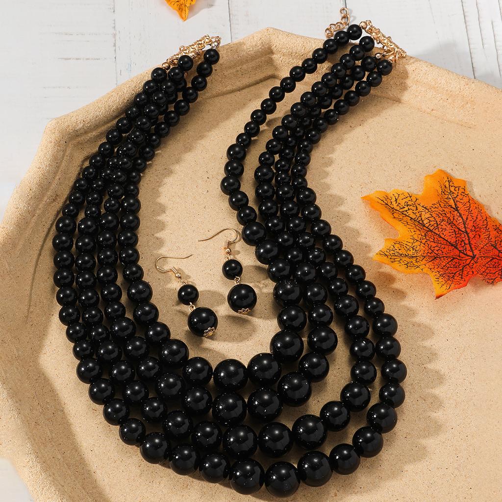 Модная личность Длинное ожерелье из бусин Цепочка для свитера