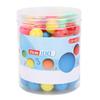 100PCS Game Replacement Marbles Multifunctional 20mm Plastic Hollow Colorful Counting Balls with Storage Box for