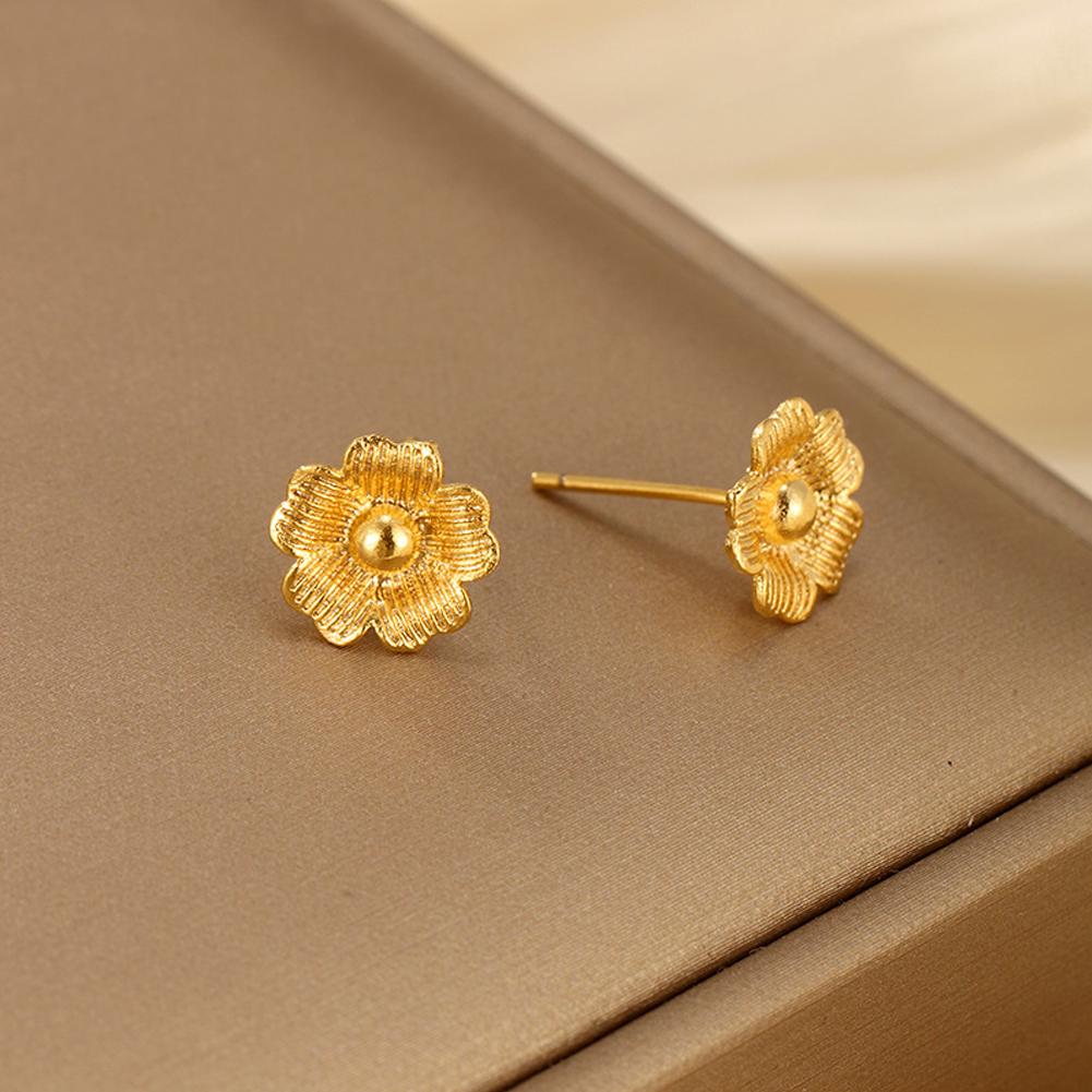 Винтажные серьги Цветы Серьги-пусеты для девочки Простые украшения Модные Классические серьги Ювелирные изделия Подарки для вечеринки