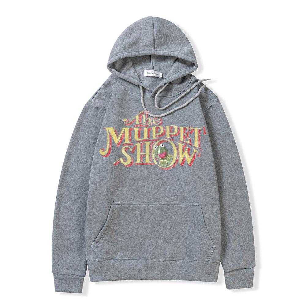 Vintage The Muppet Show Essential Hoodie Funny Cute Frog Graphic Print Sweatshirt Streetwear Men Women Casual Oversized Hoodies
