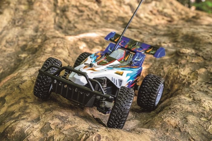 Jozen Радиоуправляемая машина Dirt Max Scale Sand Chaser, водонепроницаемая и пылезащищенная, масштаб 1/24, внедорожник JRVB139-BL