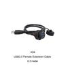 M20 M25 Bayonet Screw USB 3.0 Type c Micro-USB Panel Mount IP68 Waterproof USB Connector Cable