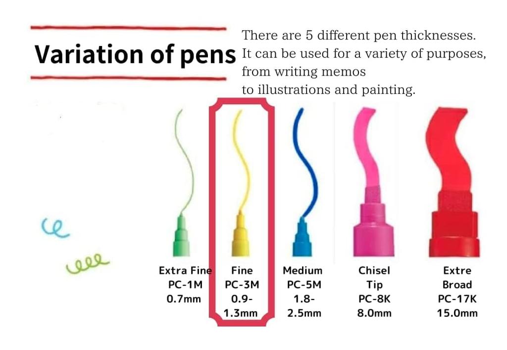 Posca Маркер Акриловые Краски Ручки Тонкий Кончик Wid