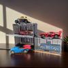 1:Органайзер для гоночных игрушек масштаба 1:64, 10 шт., многоцелевые прозрачные коробки для демонстрации моделей автомобилей, коробки для хранения коллекционных литых автомобилей
