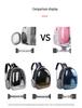 Pet Space Capsule Backpack: Large Capacity, Breathable Cat & Small Dog Carrier with Front Chest and Double Shoulder Straps.