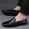 Fashion Mens Slip On Shoes Genuine Leather Men Casual Shoes High Quality for Men Business Shoes Classic Lightweight Men Loafers
