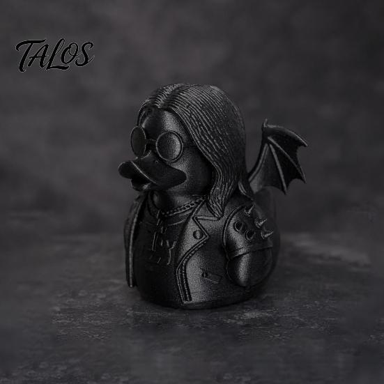 Настольное украшение-утка, 3D-печатная фигурка-камень, Орнамент, Статуэтка в темном стиле с устойчивым основанием, Художественное готическое животное для Хэллоуина, Дома
