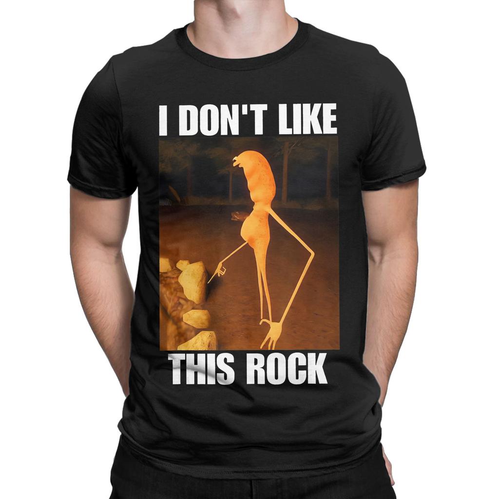 Men Women Graphic Printed Marcus The Worm I Don't Like This Rock Tee T Shirt Cotton T-shirts Clothing
