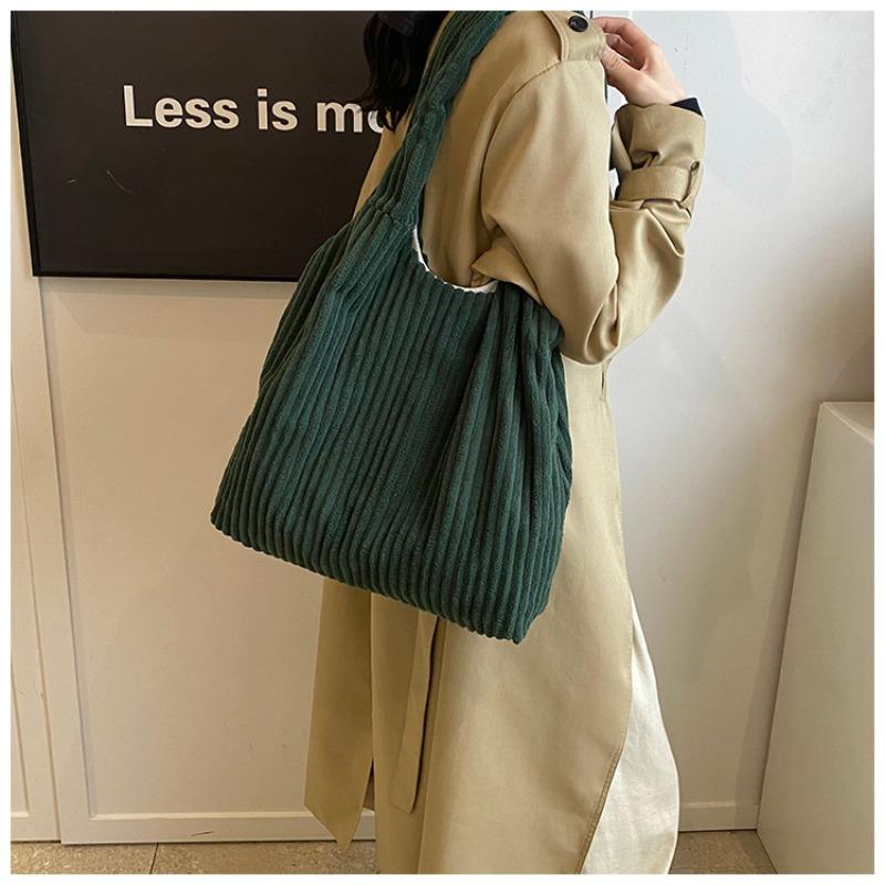 Модная полосатая бархатная сумка-ведро большой вместимости популярная новая модная сумка через плечо под мышку текстурная сумка