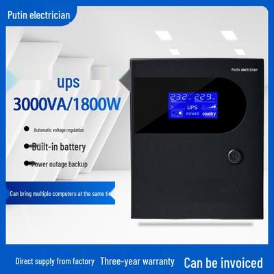 Резервный ИБП 3 кВА 1800 Вт с интеллектуальной стабилизацией напряжения и защитой от перегрузки/короткого замыкания