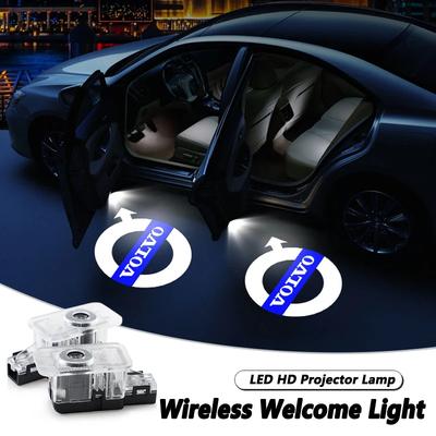 2 шт. Подсветка двери автомобиля, приветственный свет для XC90 XC60 XC40 V90 S90 V40 V60 S60 S80, аксессуары для автомобиля, логотип RDESIGN