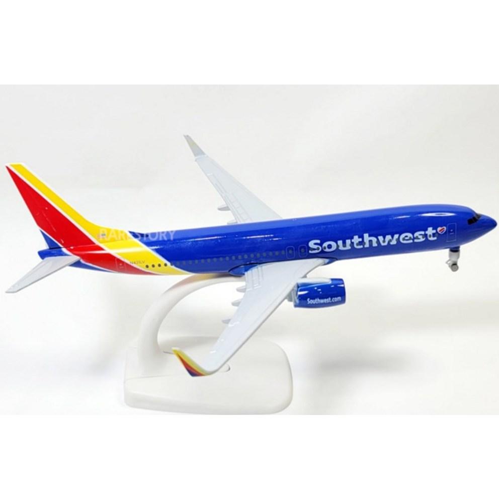 Модель самолета Southwest Airlines B737, литая, 20 см