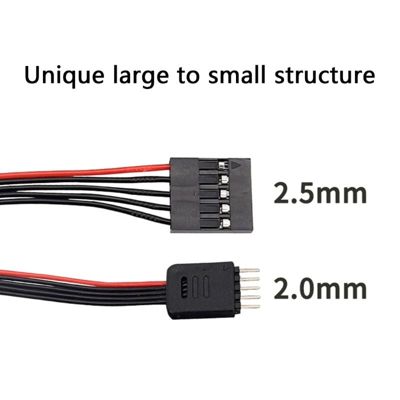 4-контактный адаптерный кабель 2,54 мм (мама) на 2,0 мм (папа), провода-перемычки для макетной платы, для прототипирования и тестирования электроники
