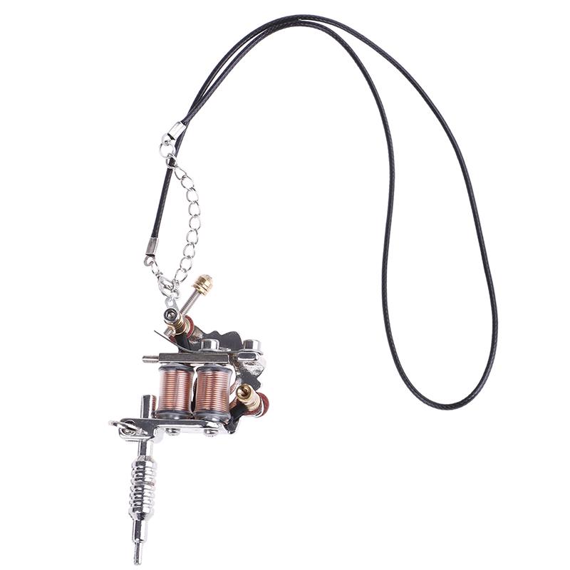 1X Мини-тату-машинка, брелок для ключей в стиле панк, подвесное украшение