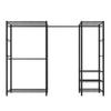 Clothing Garment Rack, Heavy Duty Clothes Rack, Freestanding Clothes Racks with Steel Frame, 363 kg Load Capacity Closet Wardrobe with Storage Shelves