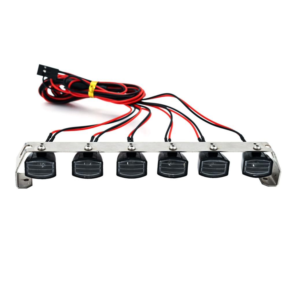 Комплект аксессуаров для светодиодного фонаря на крыше, 6 сменных светильников для 1/10 Traxxas TRX4 Trx4 Axial SCX10