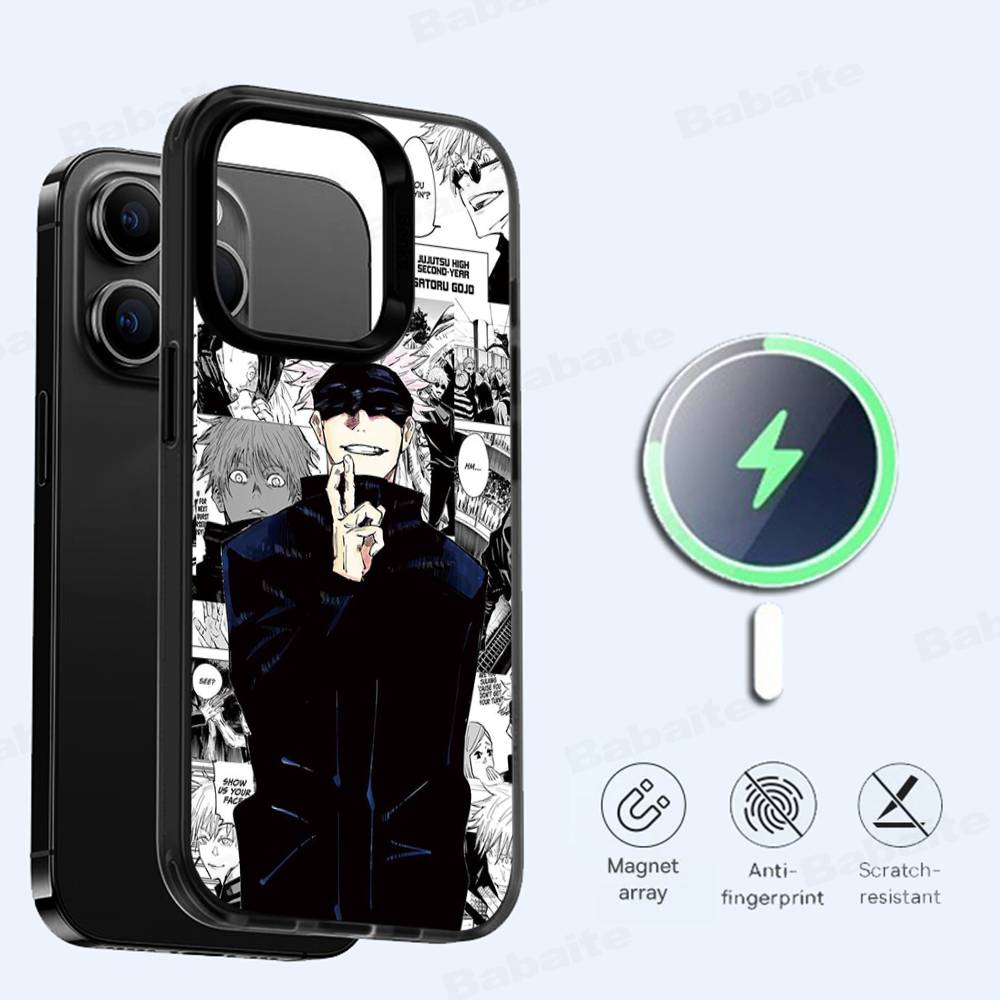 Hot Selling Gojo Satoru For Magesafe Magnetic Wireless Phone Case For IPhone 17 Pro Max Air 13 12 Mini 16 15 14 11