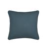 Coussin en gaze de coton 45 x 45 cm Pop color bleu petrole
