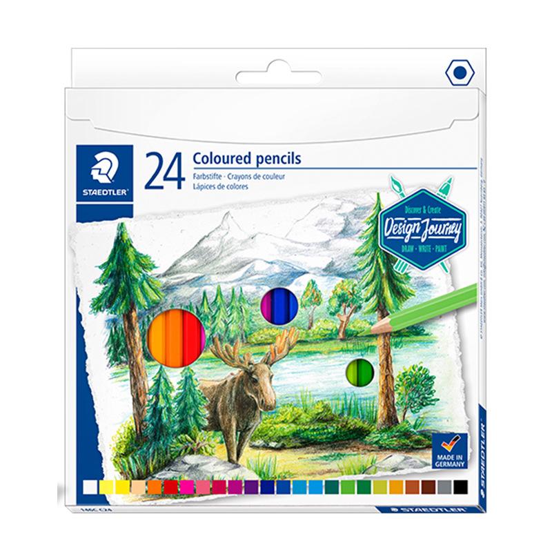 STAEDTLER 146 Kids' Art Oil-Based Colored Pencils, Set of 24