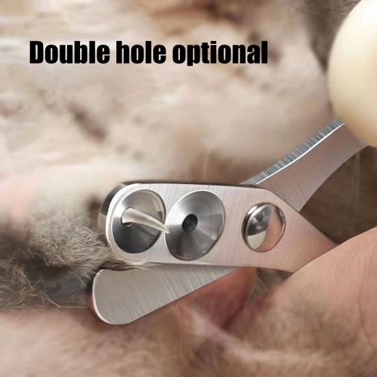 Машинки для стрижки кошачьих когтей с круглым отверстием, эргономичные лезвия с двойным отверстием, принадлежности для ухода за животными, триммеры для стрижки домашних животных