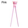 1pc Cute Bear Kids Training Chopsticks Toddler Learning  Training Chopsticks Helper Aids Sushi Chopsticks for Children