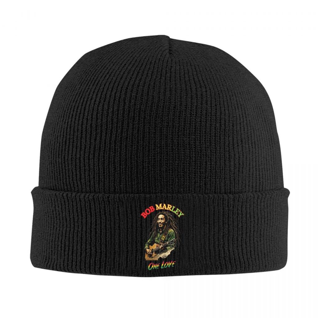 Bob Marley Reggae Warm Knitted Cap Hip Hop Bonnet Hat Autumn Winter Outdoor Beanies Hats for Unisex Adult