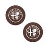 ZHA3 2Pcs Car Waterproof Coaster Non Slip Water Cup Pad Mat For Alfa Romeo 156 159 147 8C 166 Giulia Giulietta Mito Stelvio Spider GT