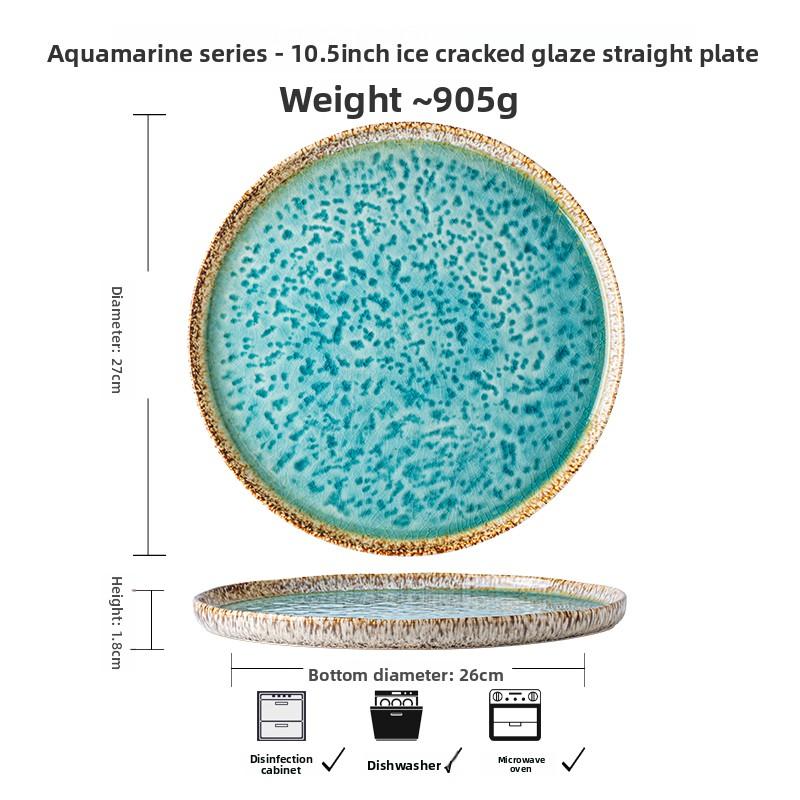 1PC 8-inch Chinese design ceramic bowl, household Japanese ramen bowl, retro tableware, restaurant