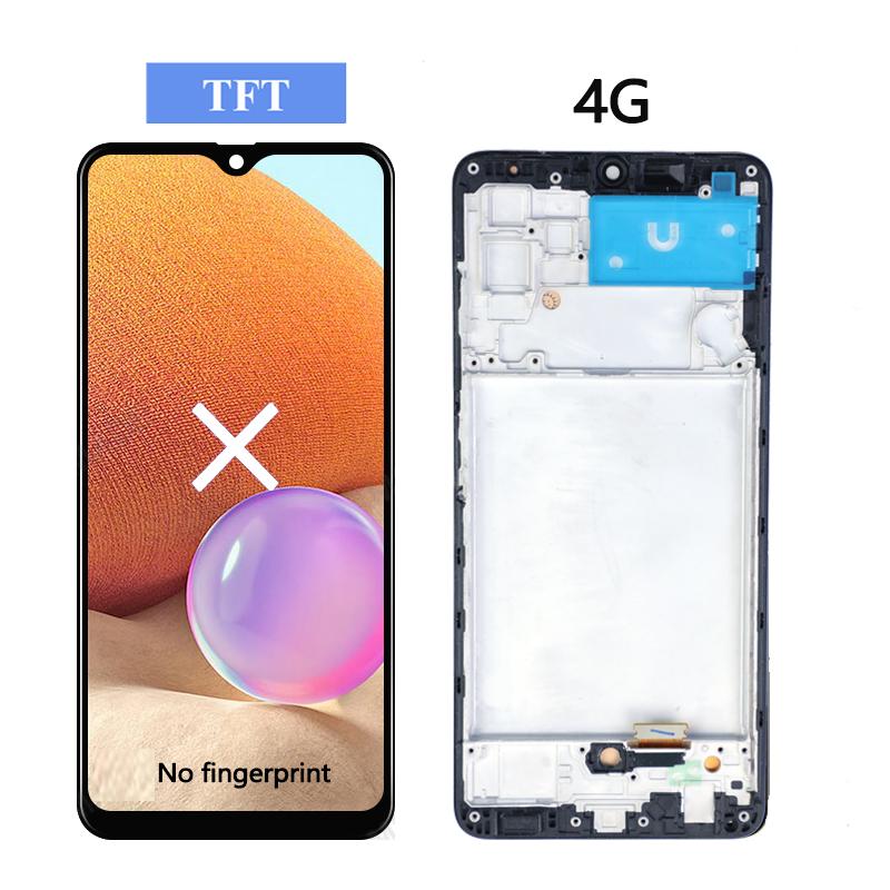 AMOLED Дисплей для Samsung Galaxy A32 4G LCD Дисплей Сенсорный Экран Сборка Digitizer для Samsung A34 4G Замена LCD Экрана