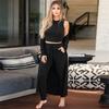 Casual Threepiece Tracksuit Women Suit Knitted Pullover Sweaters Tops Long Sleeve Sweatshirt Pants Womens Sets