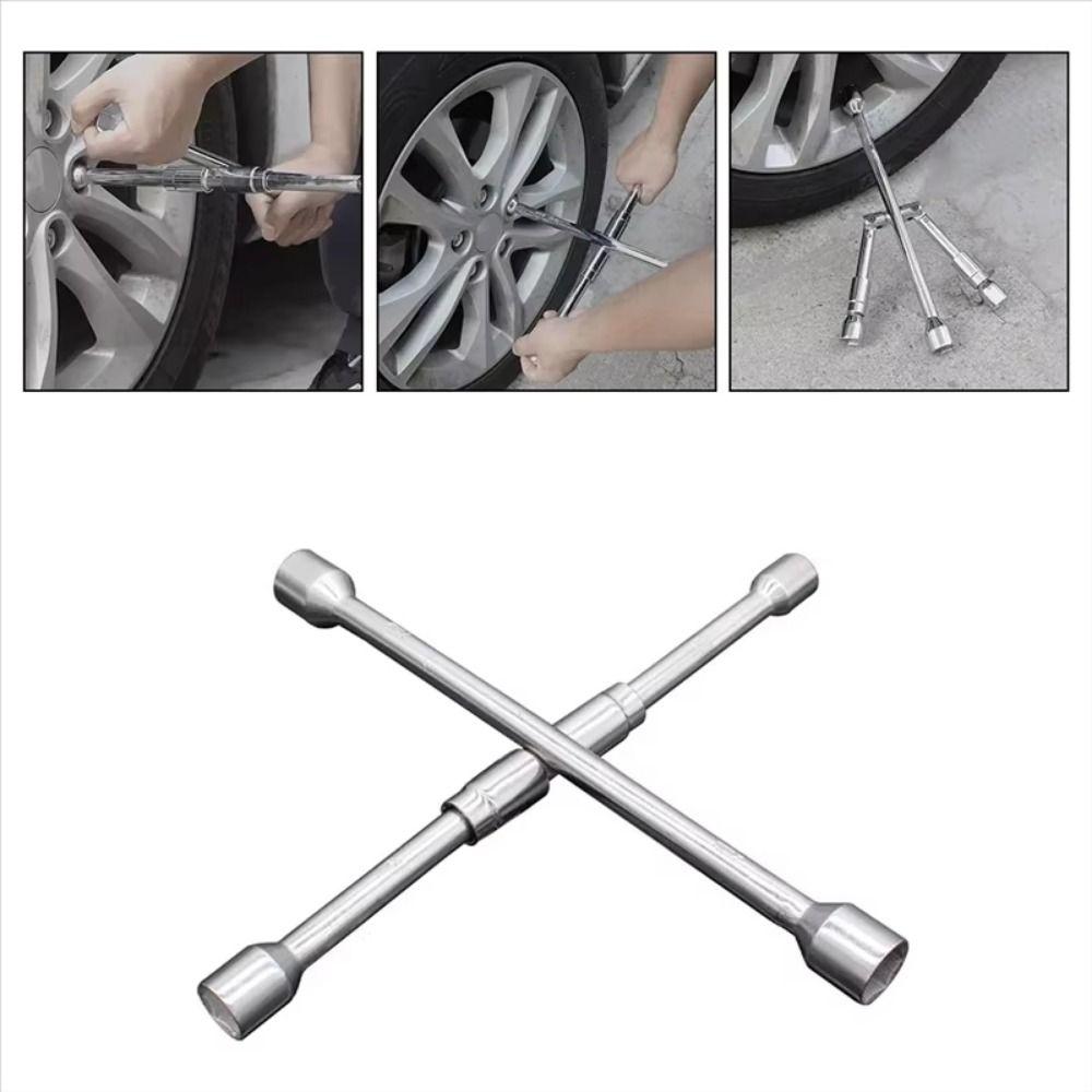 17/19/21/23mm Folding Cross Wrench Labor-Saving Tire Repair Tool  Workshop Tools