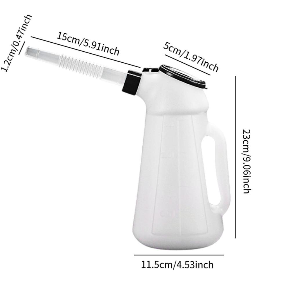 Oil Dispenser Jug Measuring Container Equipment Truck Car Oil Can with Spout