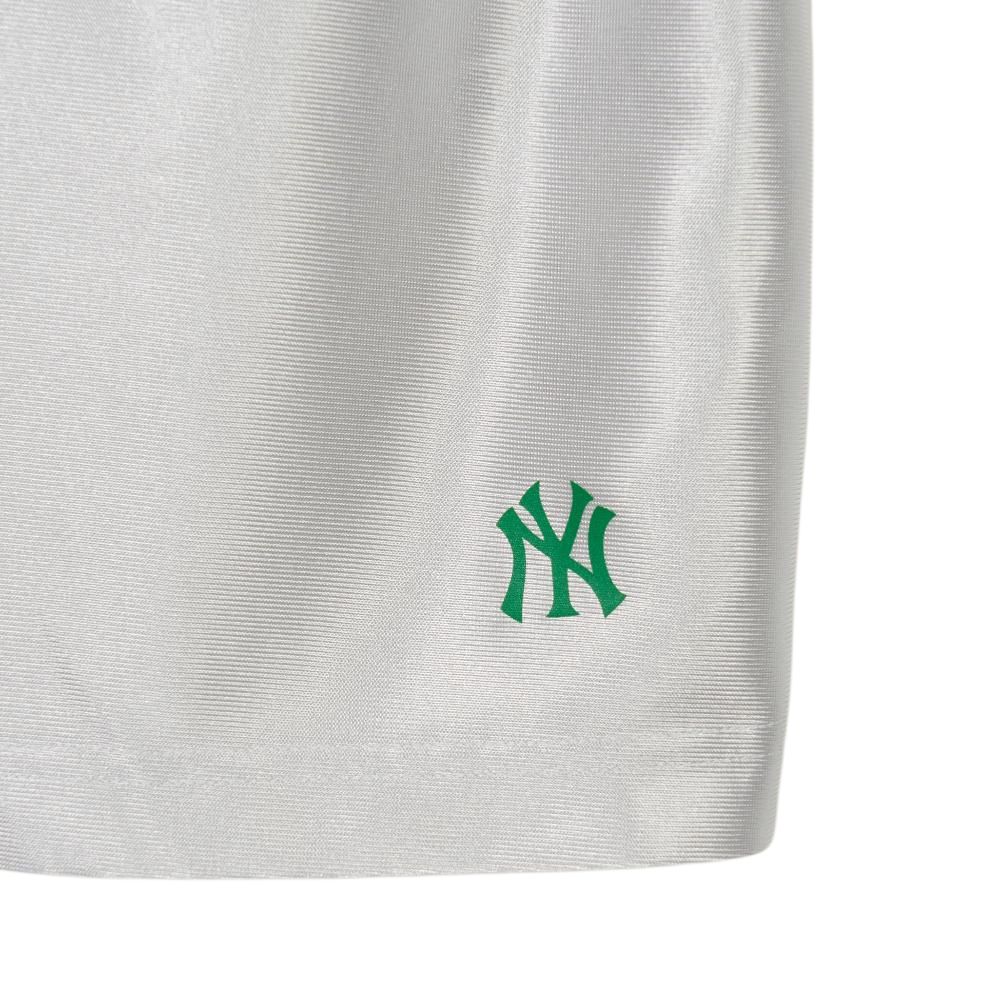 Новые женские майки MLB New York Yankees серебристого цвета 3FTKV0443-50SIS