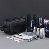 Multi Pocket Cosmetic Storage Bag Retro Travel Toiletry Bag Men Leather Wash Bag  Business Trips