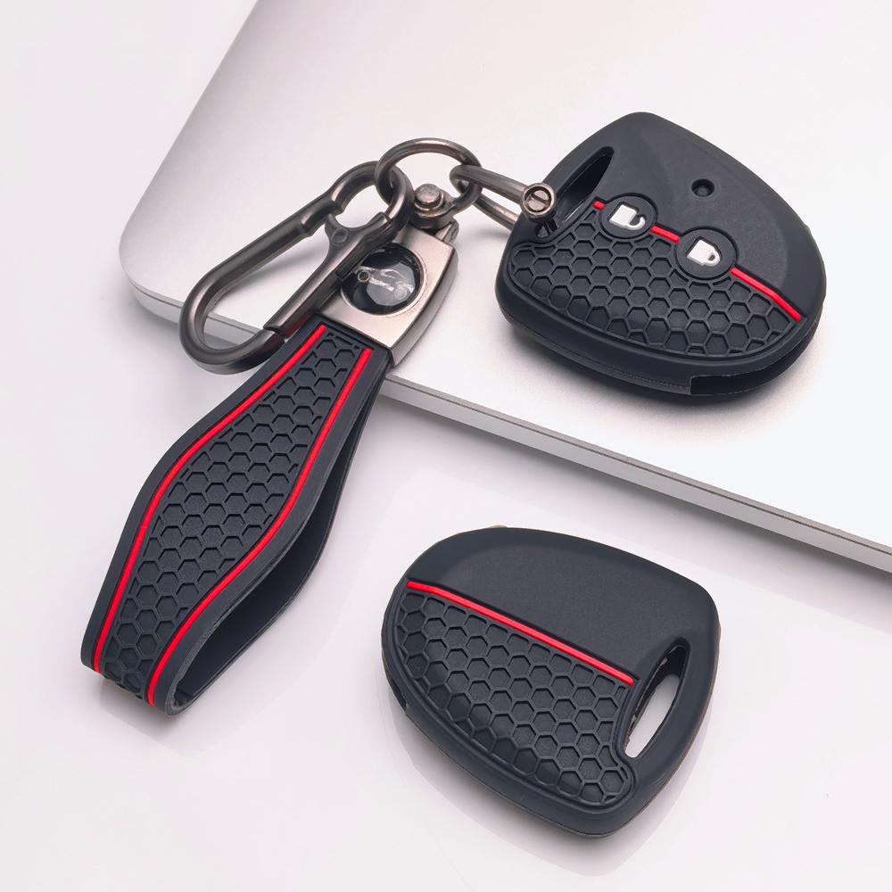 Чехол для ключа для Toyota Hilux Yaris Corolla Rav4 Vigo Vitz Echo Classic с брелоком Защита от царапин Ударопрочная защита Мягкая текстура захвата