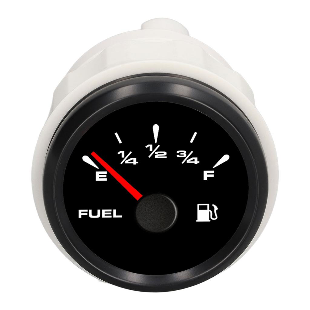 52mm Fuel Level Gauge 7 Colors Backlight 0‑190 Ohm IP67 Waterproof Pointer Type Oil Tank Level Meter 9‑32V